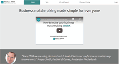 Desktop Screenshot of pitchandmatch.com